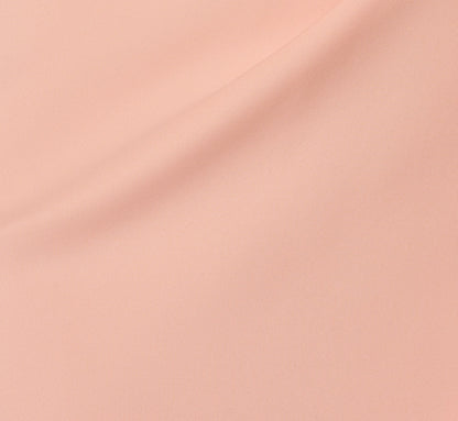 One Shoulder Stretch Rosette Gown In Blush Whisper