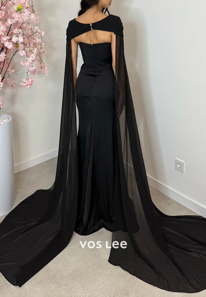 Elegant Lace Appliques Sweetheart Evening Mermaid Dresses with Court Train