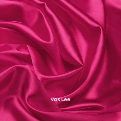 Fuchsia V-Neck Satin Mermaid Gown | 3D Floral Waist Cap Sleeve Evening Dress
