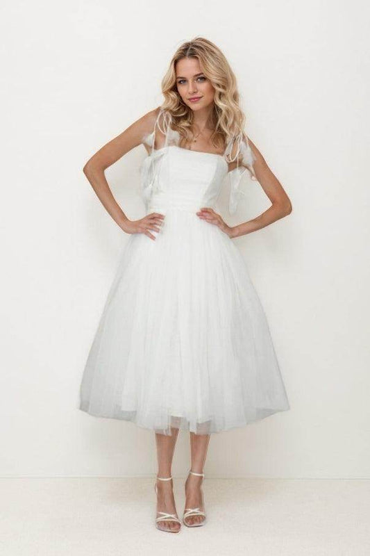 Square Neck Puff Sleeve Mesh Maxi Dress