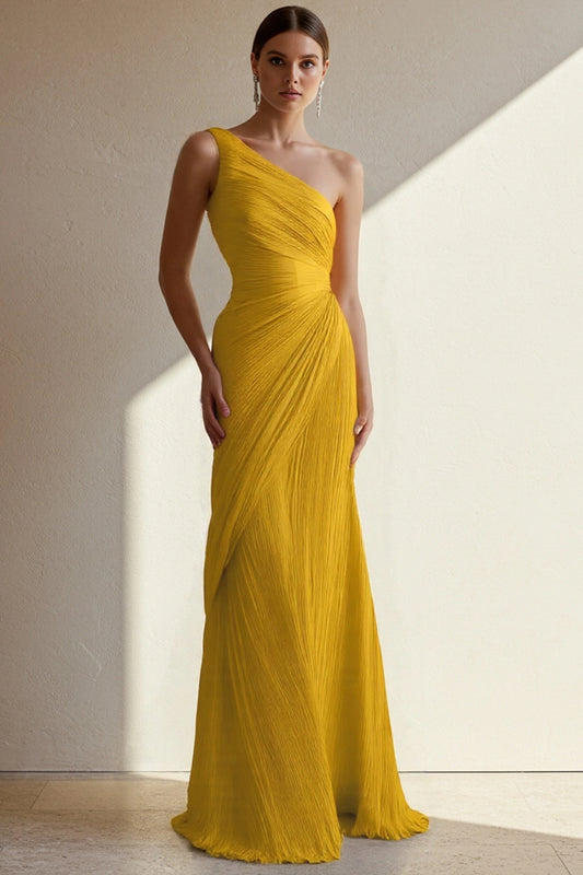 One Shoulder Mermaid Dress | Elegant Evening Gown