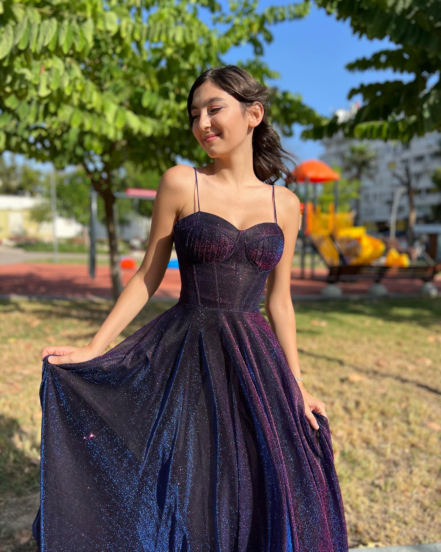 Classy Sparkly Tulle Party Dress A-Line Sweetheart Spaghetti Straps Lo VOS LEE Classy Sparkly Tulle Party Dress A-Line Sweetheart Spaghetti Straps Lo VOS LEE