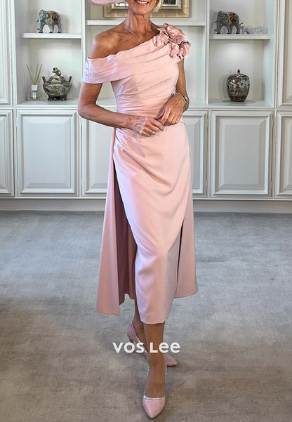 One Shoulder Floral Embellished Mermaid Mother of Bride Dresses