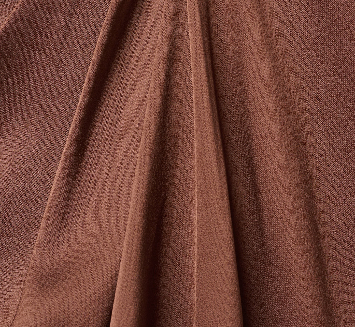 Twist Front Satin High Low Midi Dress