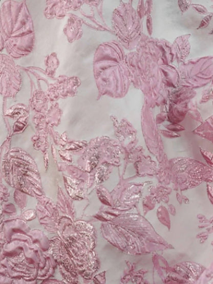 A-Line/Princess Floral Tea-Length Sleeveless Off-the-Shoulder Mother of the Bride Dresses