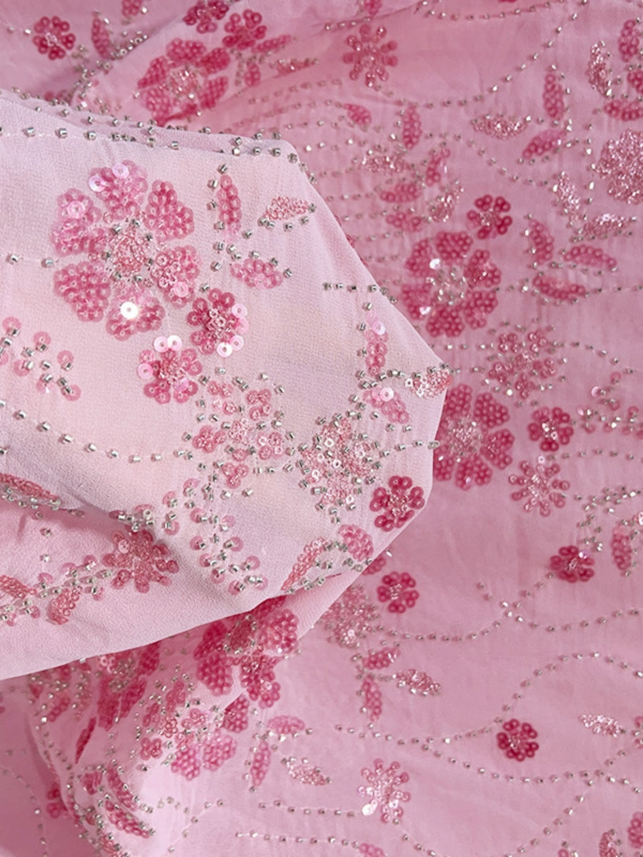 A-Line Scoop Sequins Lace Cocktail Dresses Sleeveless Floral Tea-Length Bowknot Formal Dresses