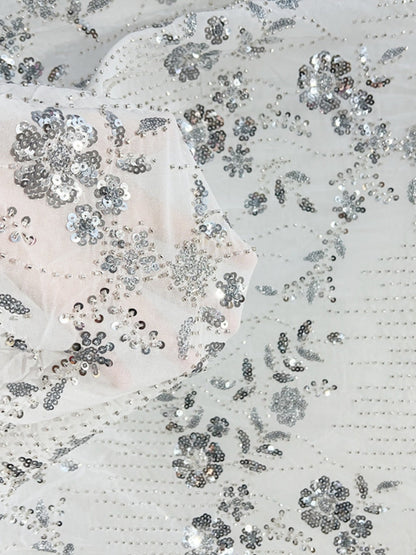 A-Line Scoop Sequins Lace Cocktail Dresses Sleeveless Floral Tea-Length Bowknot Formal Dresses