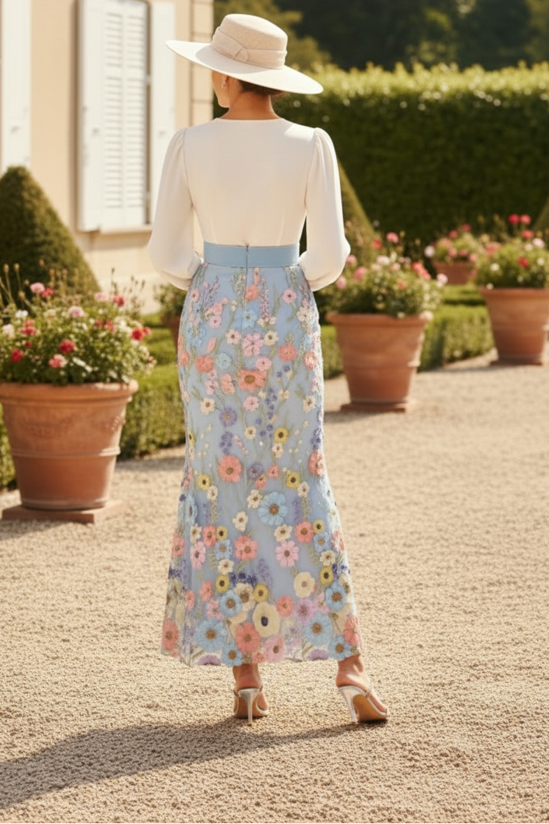 Trumpet/Mermaid V-Neck Taffeta Mother of the Bride Dresses Long Sleeves Ankle-Length Floral Belt