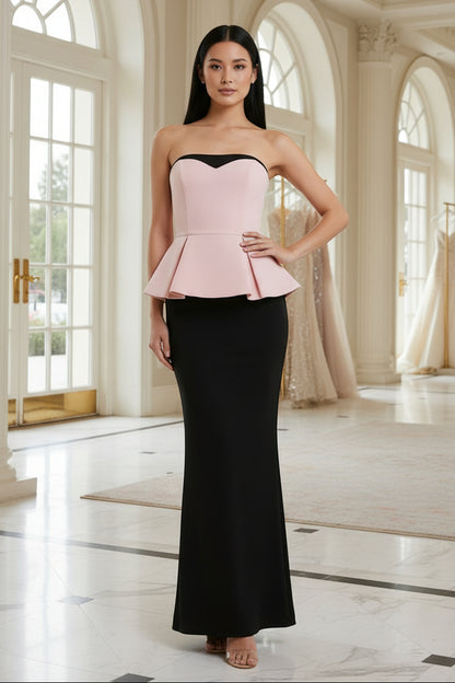 Mermaid Off-the-Shoulder Evening Dresses Floor-Length Sleeveless Ruffles Party Dresses