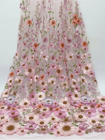 Floral Cocktail Dresses Floor-Length Asymmetrical Embroidery Dresses