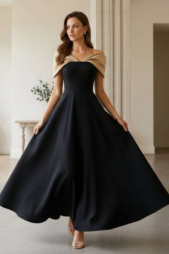 A-Line Satin Cocktail Dresses Satin Sleeveless Ankle-Length Formal Dre – VOS LEE