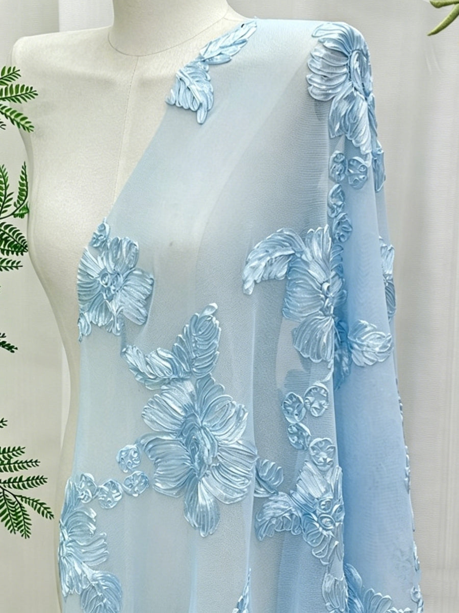 Sheath/Column Scoop Lace Floral Mother of the Bride Dresses with Jacket 3/4 Sleeves Flower Tea-Length
