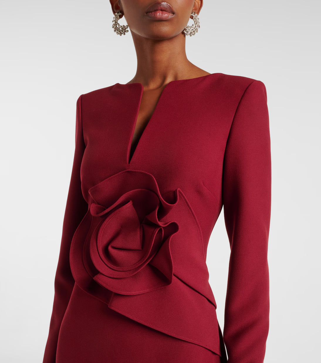 Luxury Floor Length Long Sleeves Formal Gown Elegant Evening Dress for Special Occasions