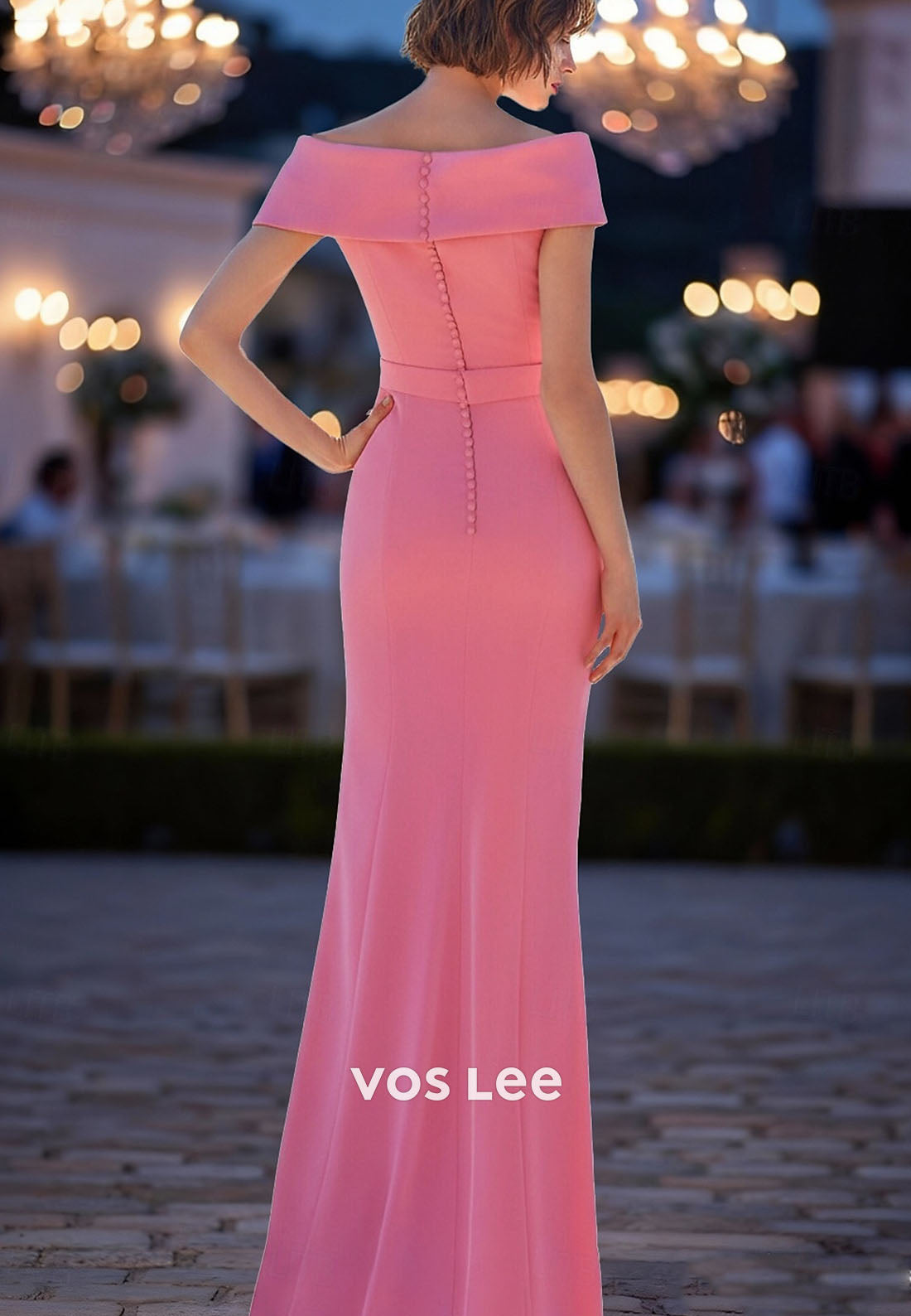 Mermaid Floor Length Dresses Evening Gown Off Shoulder Wedding Formal Dress