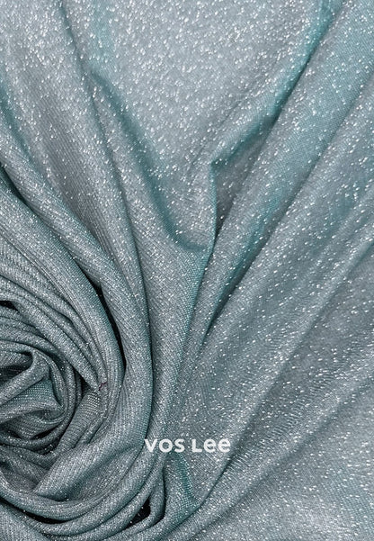 Elegant Off Shoulder Long Sleeve Mermaid  Evening Gownwith Glitter Pleats