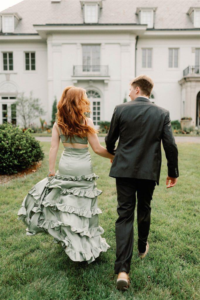 Knotted Sage Ruffles Tiered Maxi Dress