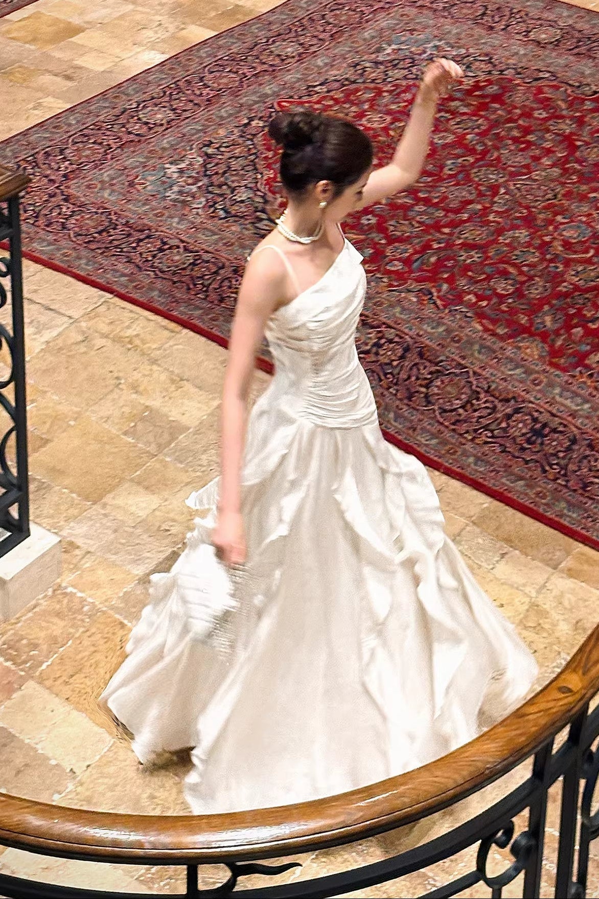 Modest Mermaid Spaghetti Straps White Ruffles Long Prom Dresses