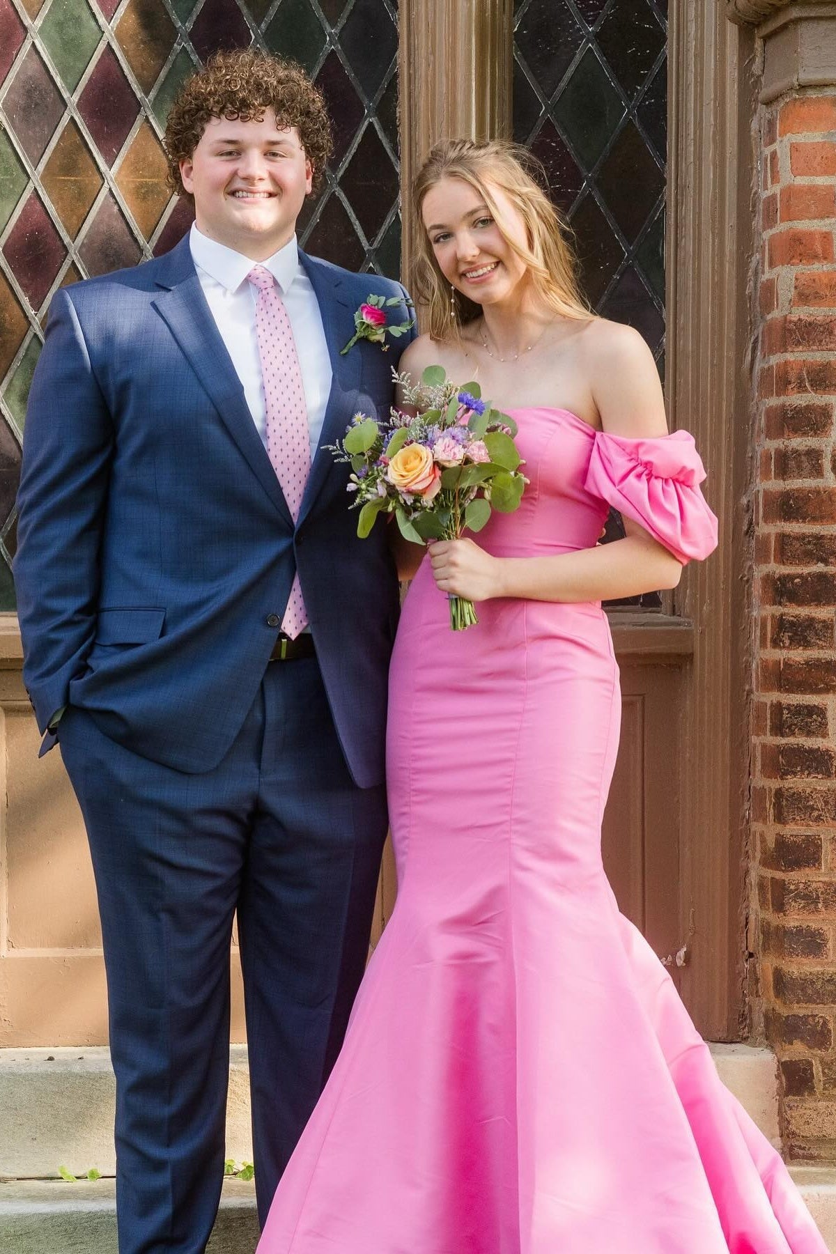 Off the Shoulder Pink Mermaid Long Dress