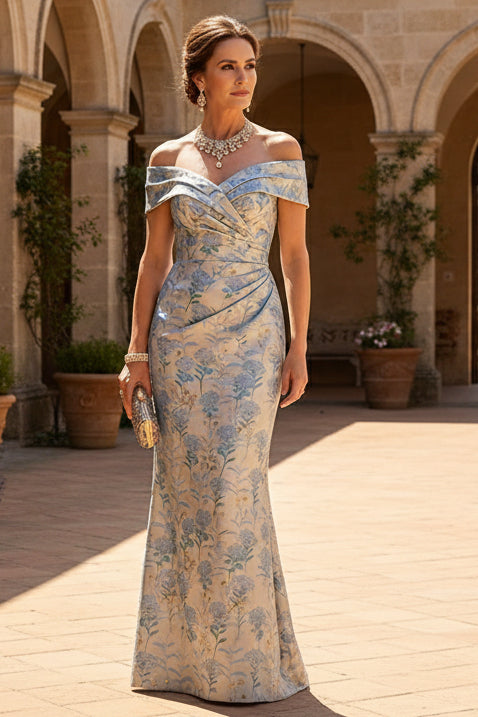 Mermaid Short Sleeve Sweetheart Floor-Length Mother of the Bride Dress