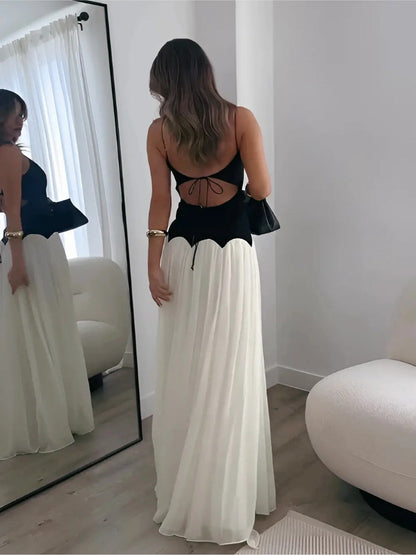 Princess Spaghetti Strap Floor-Length Formal Dress