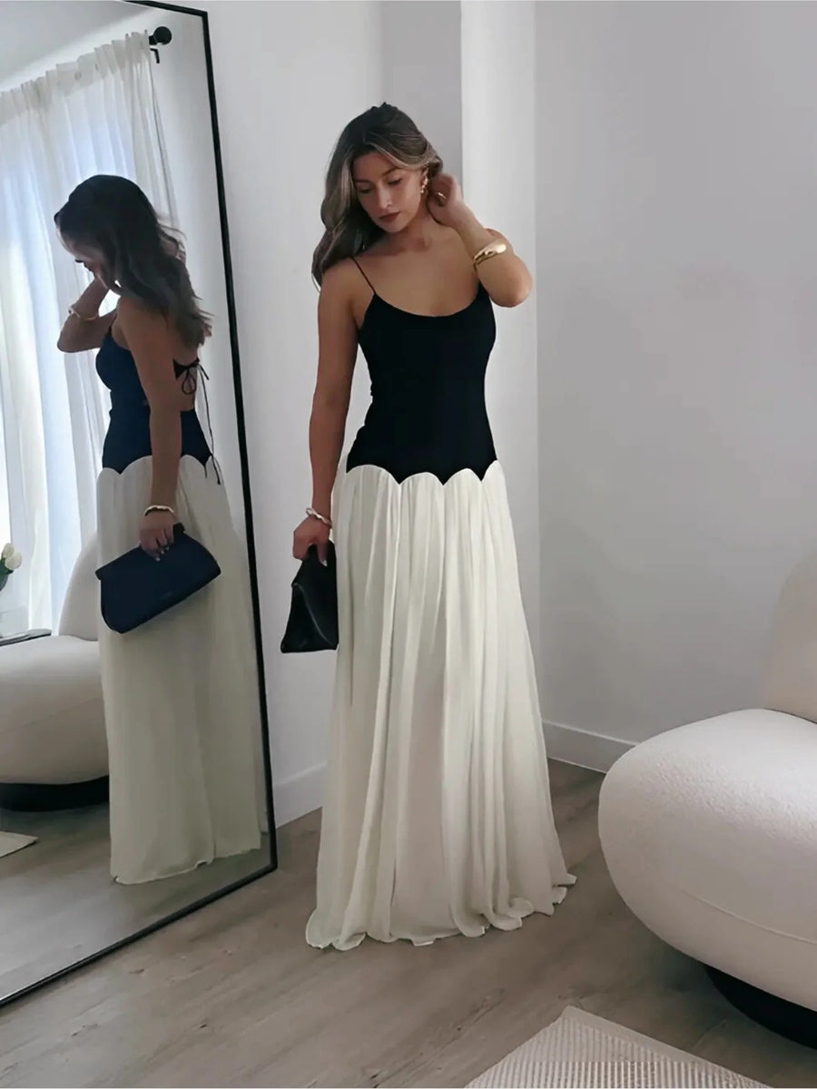Princess Spaghetti Strap Floor-Length Formal Dress