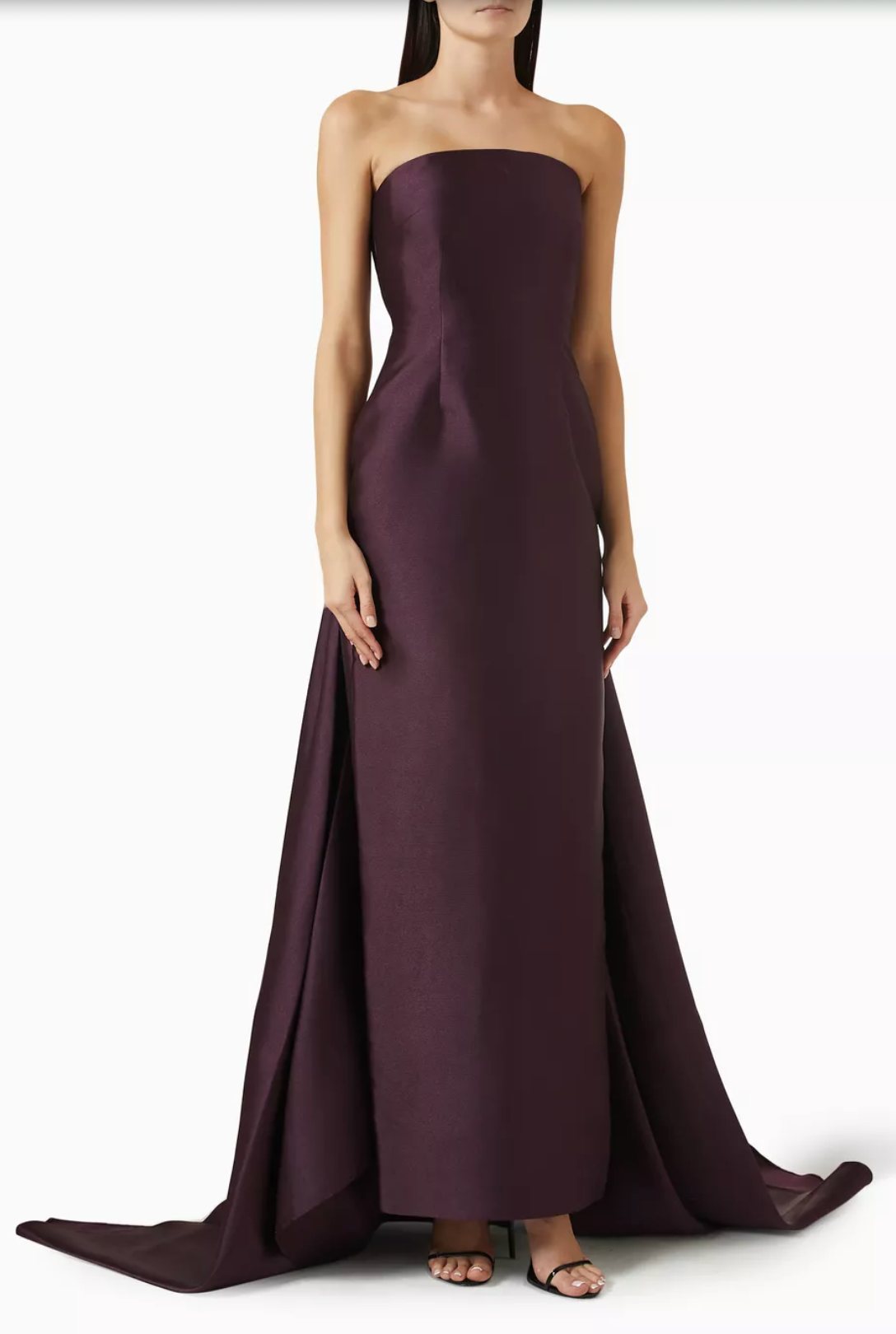 Powder Blue Strapless Gown with Sweep Train | Elegant Formal Dress