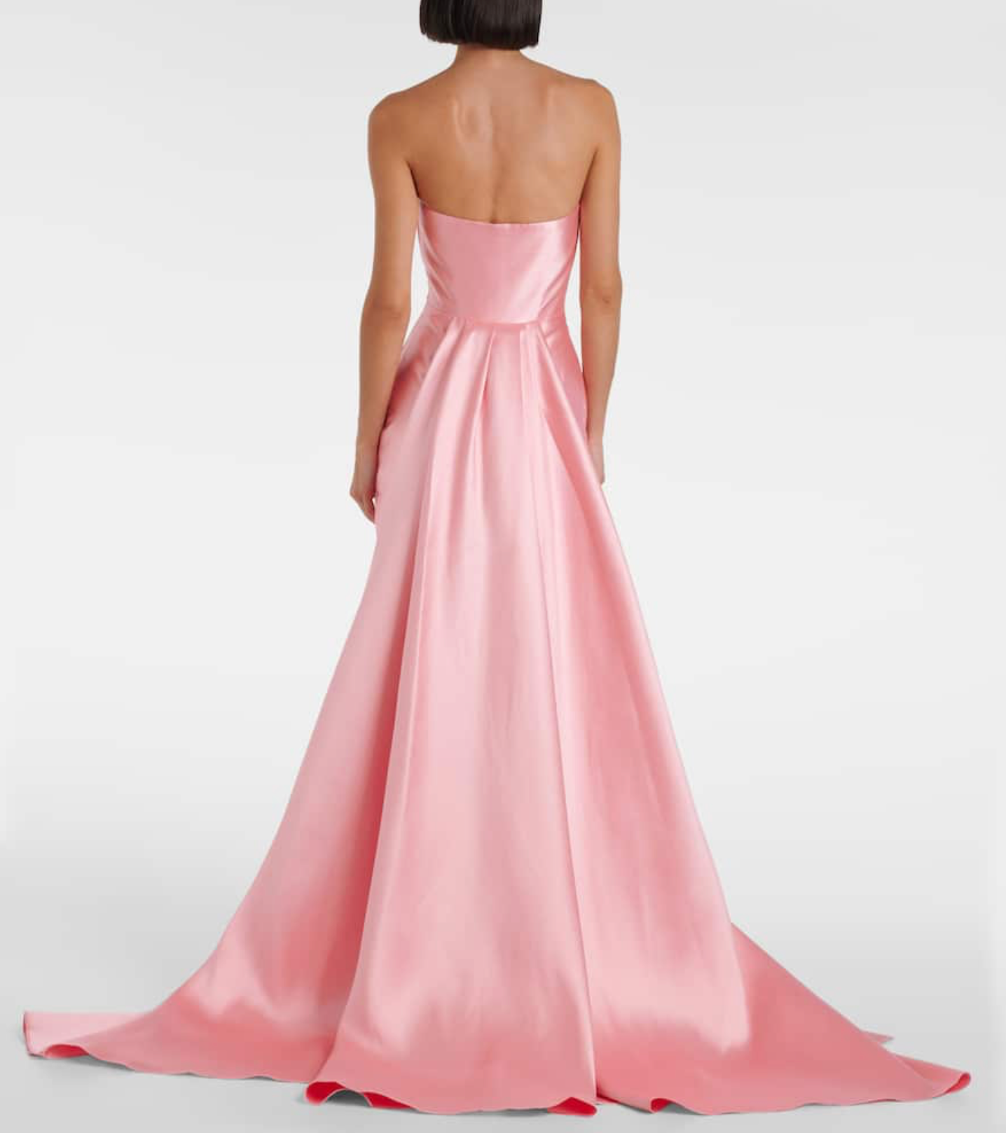 Powder Blue Strapless Gown with Sweep Train | Elegant Formal Dress