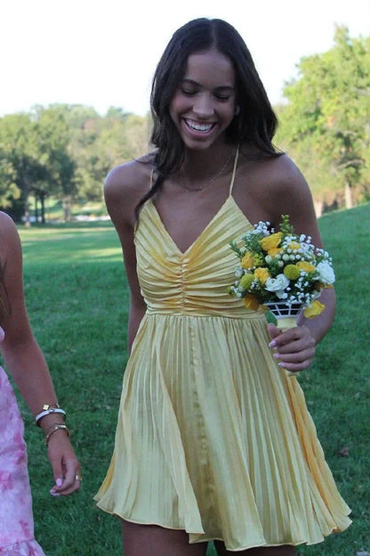 Trendy A Line Spaghetti Straps Orange Short Homecoming Dress with Open Back