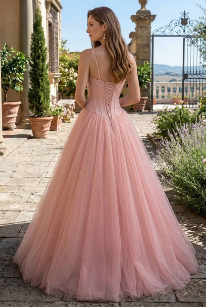 Corset Bodice Tulle Ball Gown