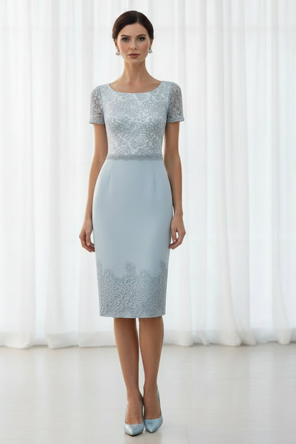 Lace Sheath Dress & Bell Sleeve Jacket Set