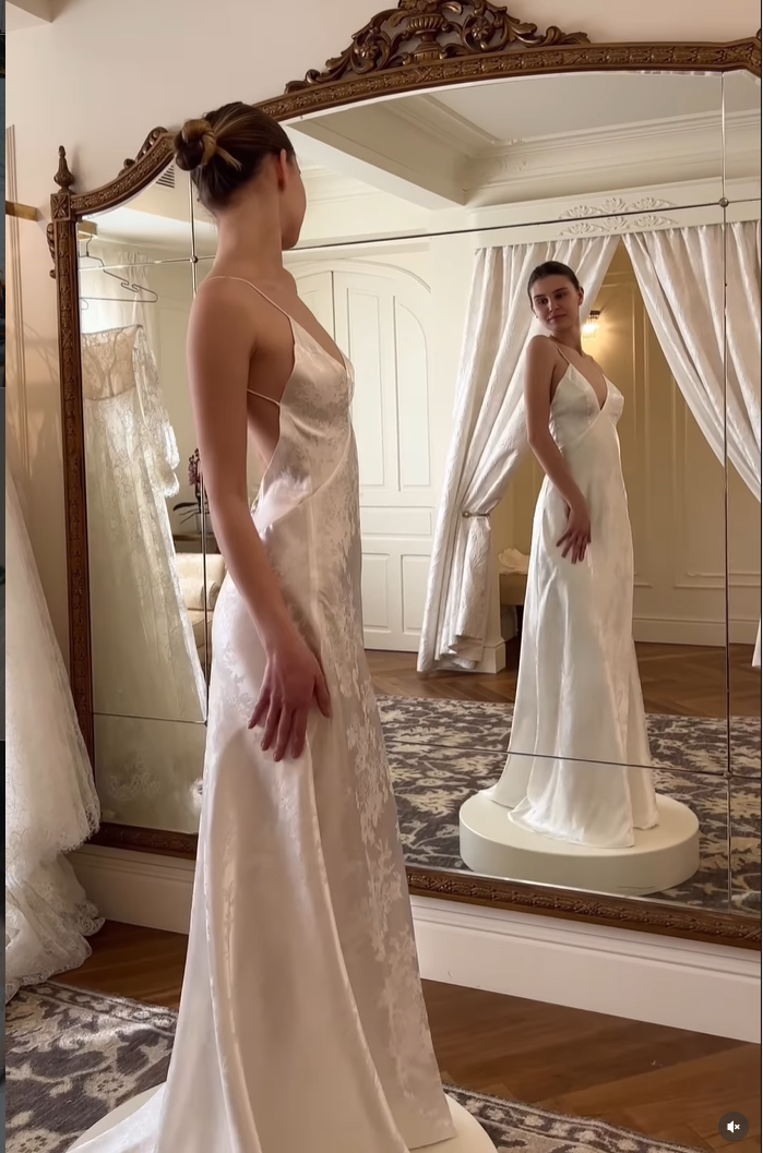 Minimalist Satin Slip Wedding Dress with Low Back