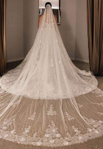 Strapless Corset Lace Ball Gown Wedding Dress