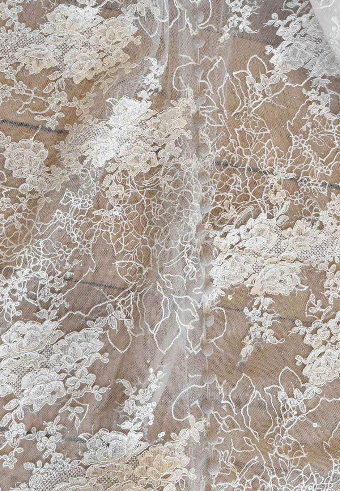 Off-the-Shoulder Lace Mermaid Wedding Dress