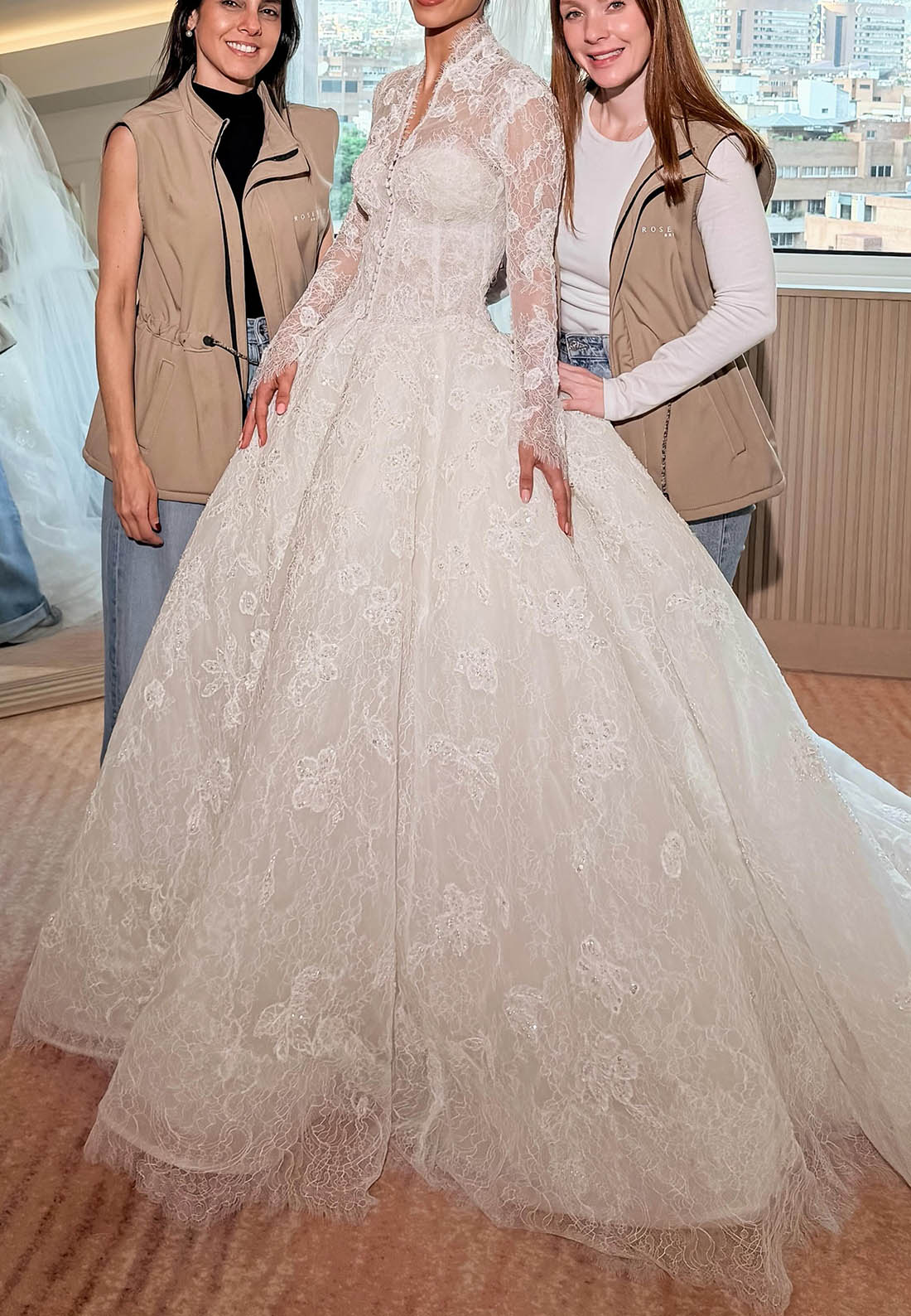 Convertible Lace Corset Ball Gown Wedding Dress