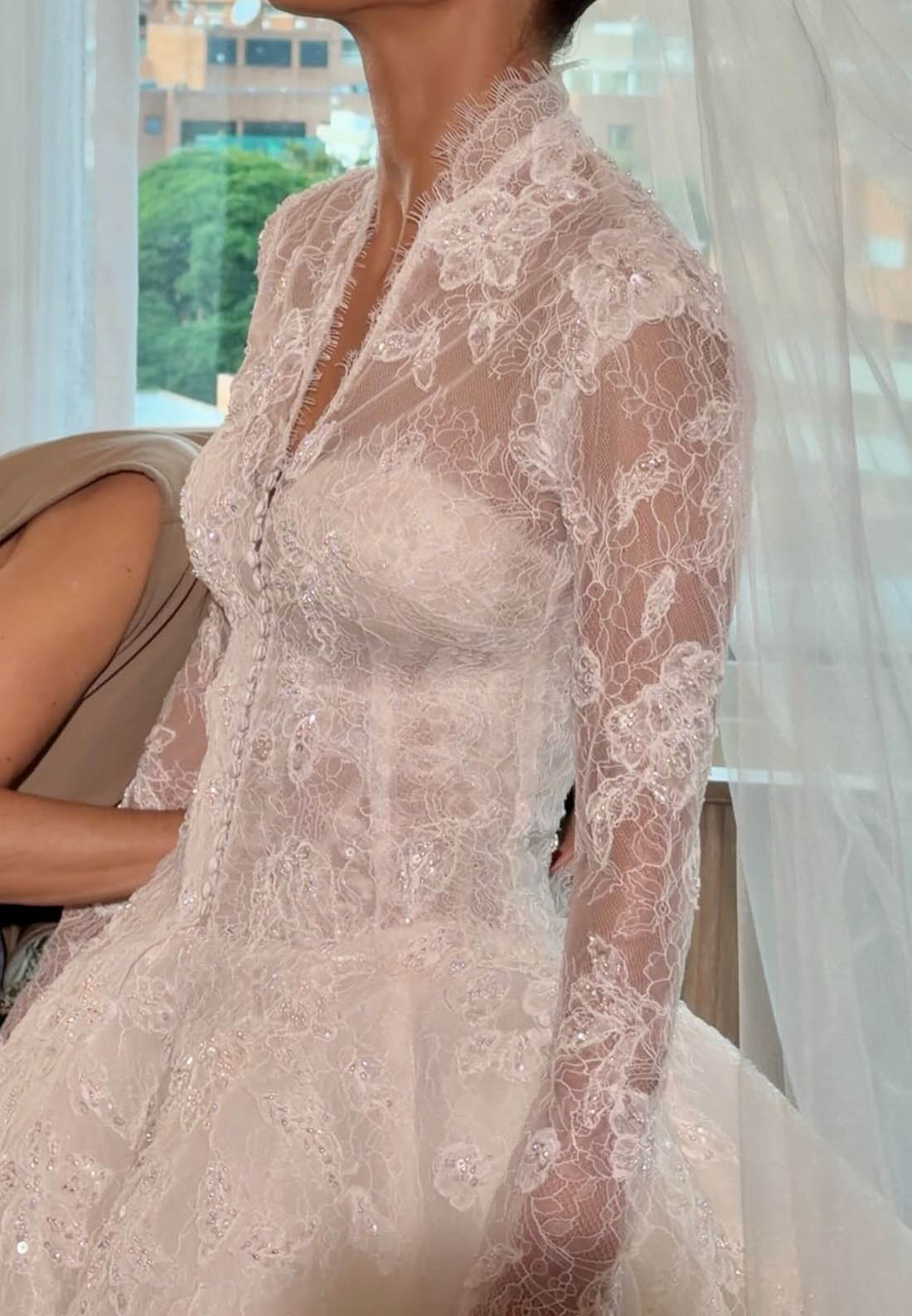 Convertible Lace Corset Ball Gown Wedding Dress