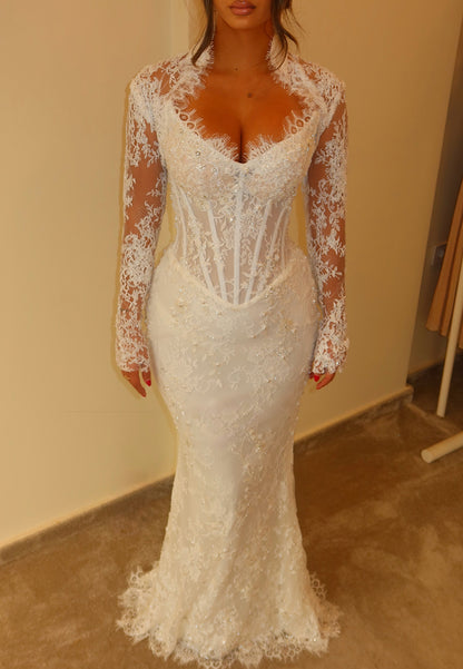 Lace Corset Mermaid Wedding Dress