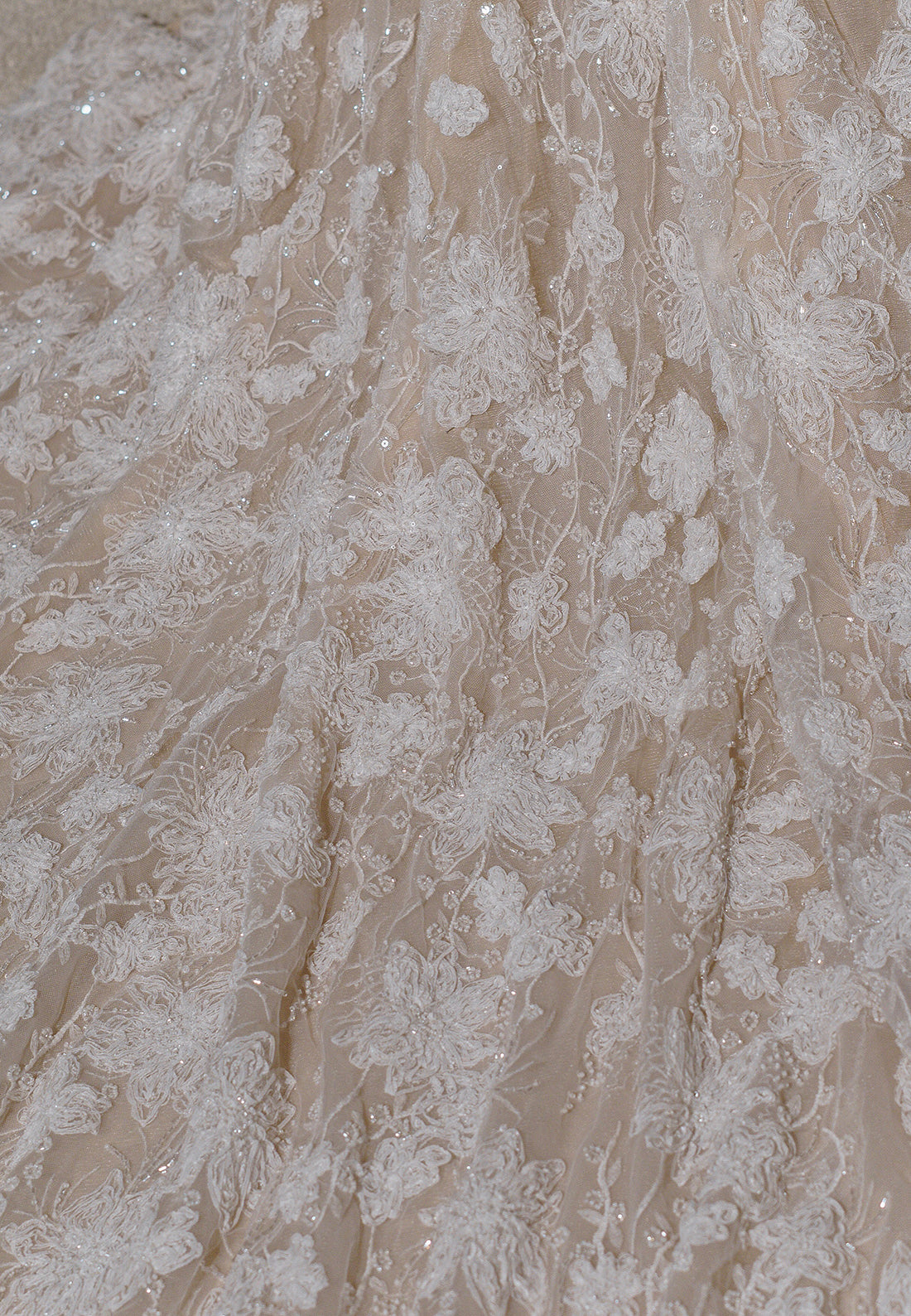 High Neck Lace Long Sleeve Wedding Dress