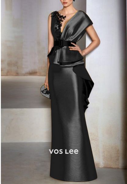 Elegant & Luxurious V Neck Appliques Mermaid Evening Dress Formal Gowns