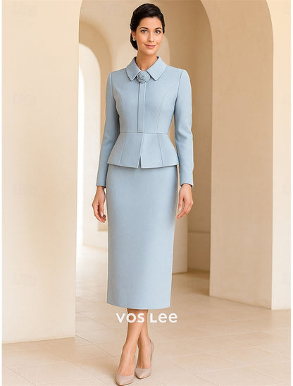 Elegant Light Blue Mother of the Bride Dress, Formal Dress for Wedding Guest