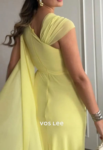 Gorgeous & Charming Ruched Mermaid Floor-Length Evening Dresses Party Dresses
