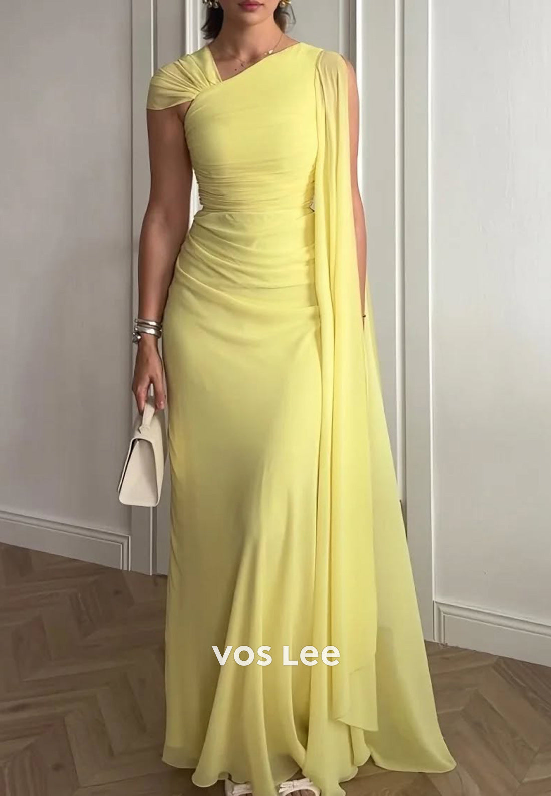 Gorgeous & Charming Ruched Mermaid Floor-Length Evening Dresses Party Dresses