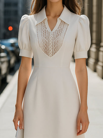 Elegant Ivory Mini Dress Wedding Guest Dresses
