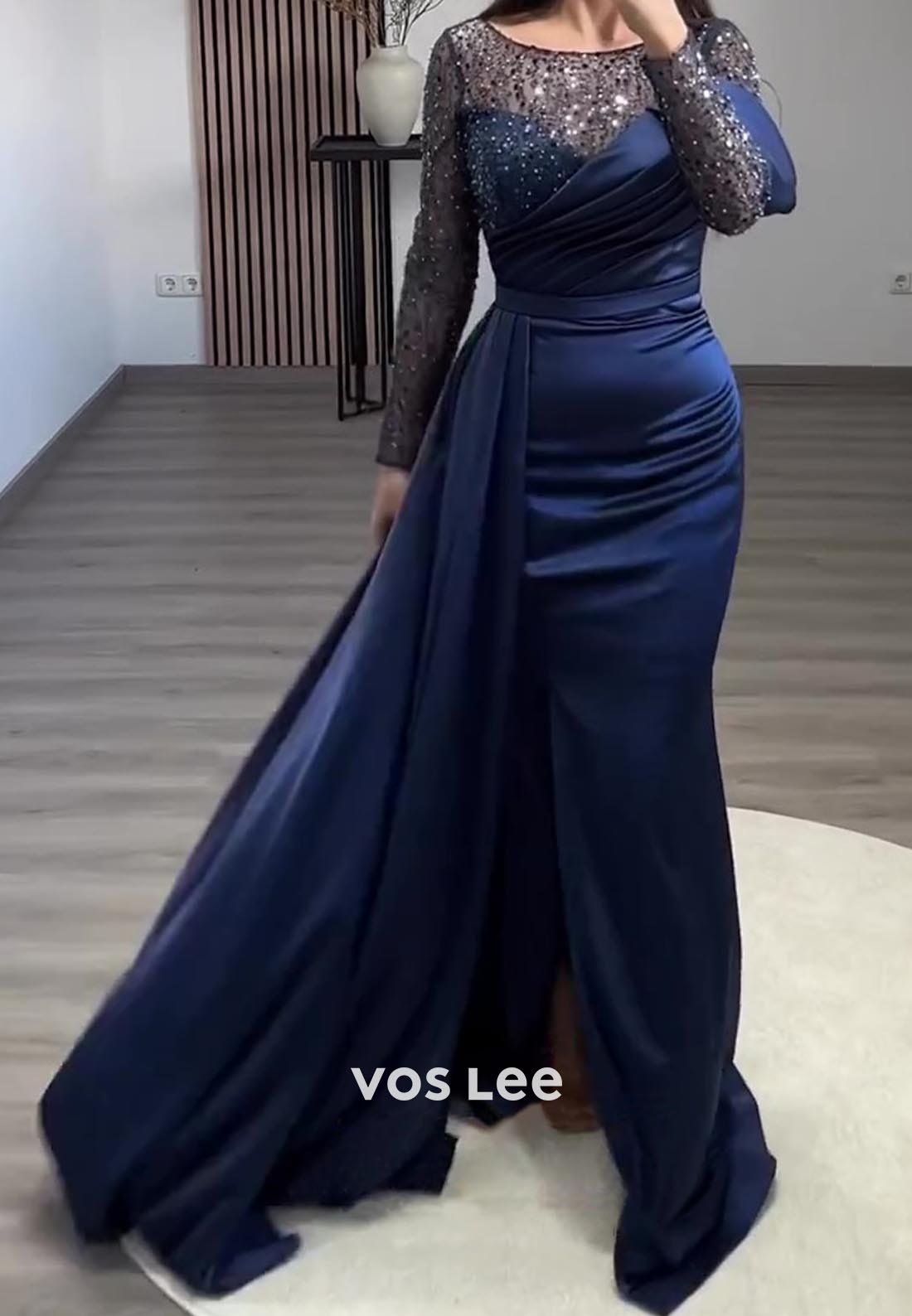 Chic & Modern Sweetheart Sequined Mother of Bride Evening Dress with Brush Train