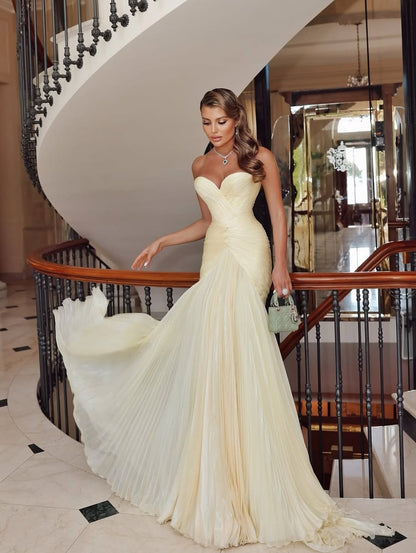 Gorgeous Sweetheart A-Line Prom Dress Long With Pleats