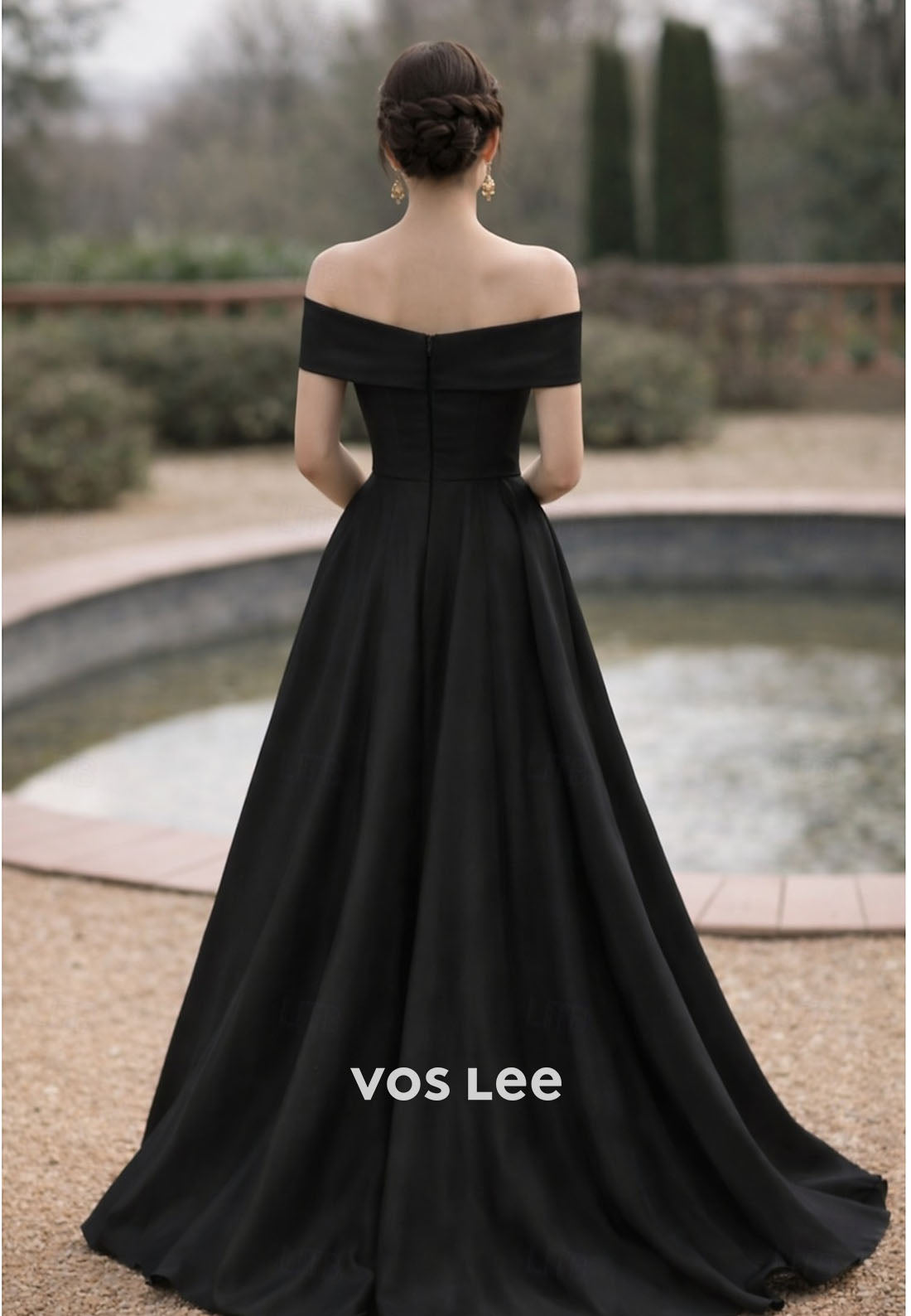 Elegant Mother Dress Off Shoulder Satin Ball Gown for Wedding Guests