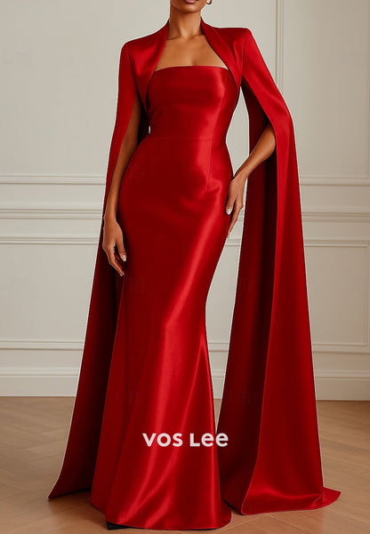 Elegant & Luxurious Sleeveless Floor-Length Mermaid Evening Dresses