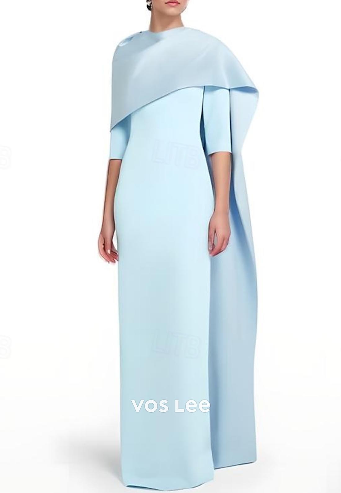 Gorgeous & Charming  3/4 Sleeves Mermaid Evening Dress Formal Gowns
