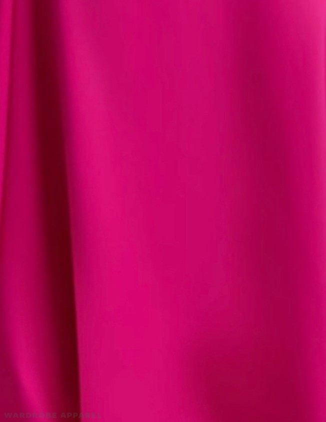 Chic High Neck Satin Wedding Guest Gown