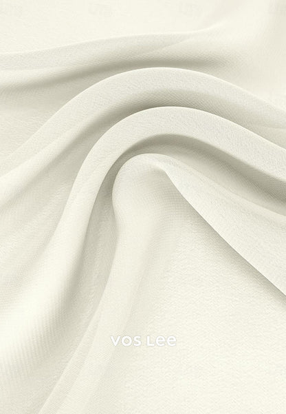Elegant & Luxurious Long Sleeve V Neck Pleated Sheath Wedding Dresses with High Split