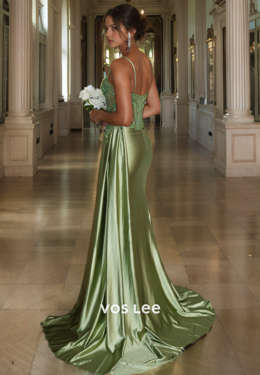 Gorgeous Applique Sweetheart Illusion Prom Dress Trumpet/Mermaid Spagh VOS LEE Gorgeous Applique Sweetheart Illusion Prom Dress Trumpet/Mermaid Spagh VOS LEE